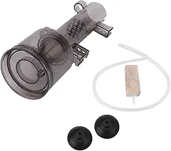 Skimmer de Proteínas de Tanques de Peixe, Filtro Interno para Pequeno Recife Marinho de Aquário de Pequeno, Feito de Plástico de Com Diâmetro de Xícara Com (RS-4002)