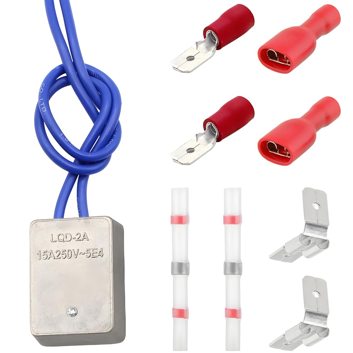 ZHUROUPU Soft Start Switch 15A, 230V, Electric Tools Soft Start Module Current Limiter Dust Injection Sealing for Angle Grinder Cutting Machine Slotting Machine with 6.3mm Terminal Connector