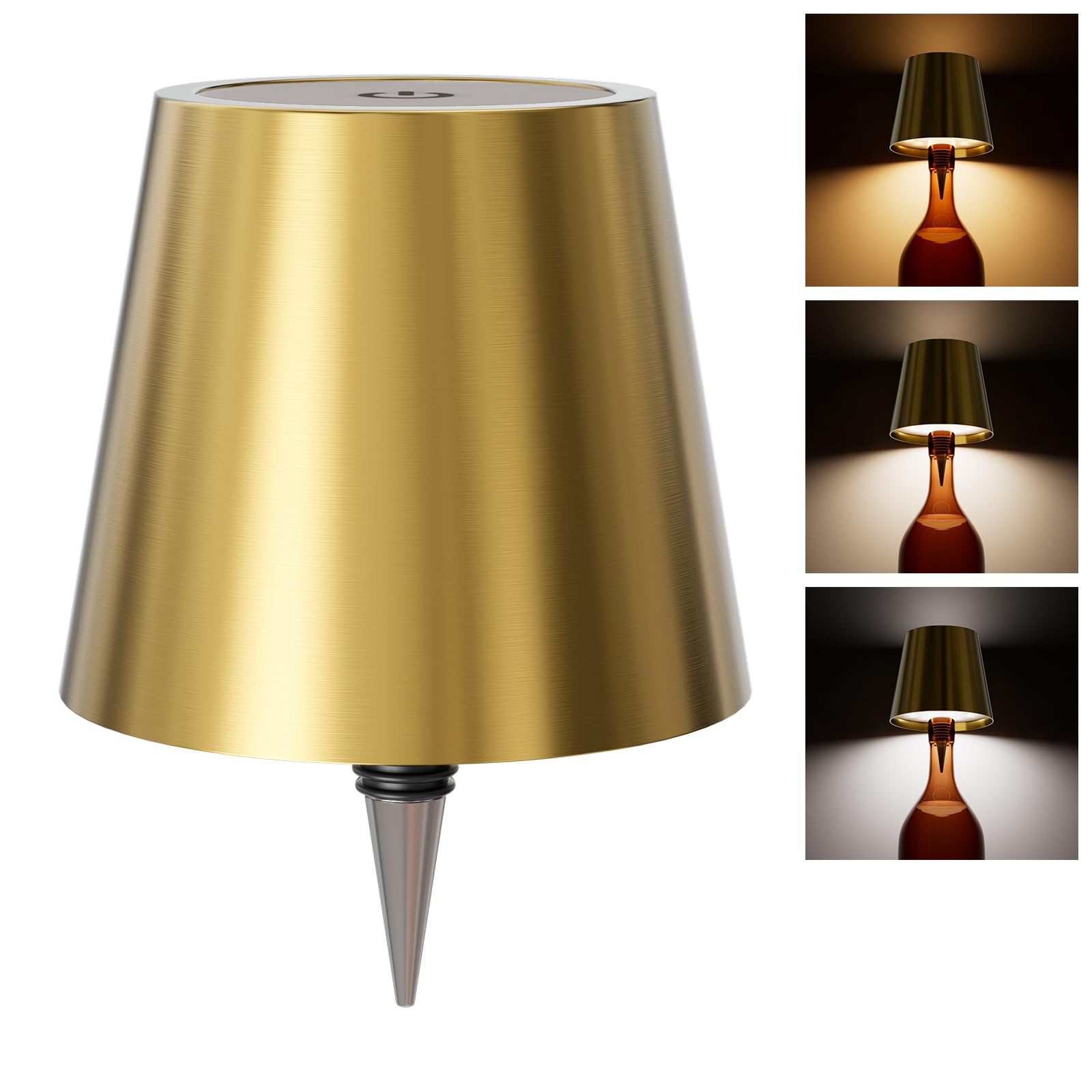 WOKWOYIO Wireless Bottle Lamp, Wireless Lamps Rechargable