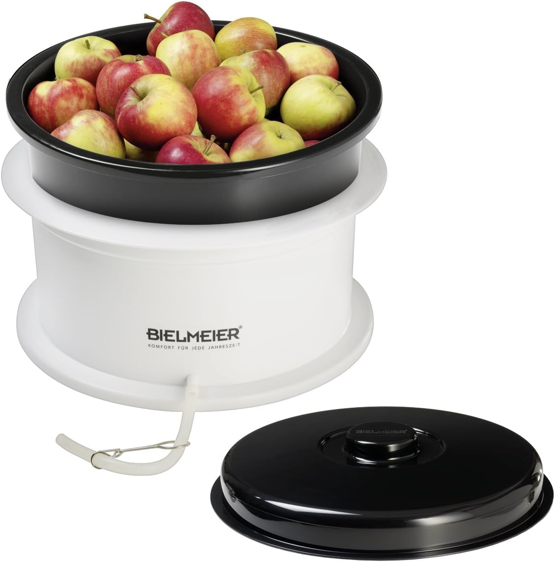 BIELMEIER Entsafteraufsatz für Einkochautomaten 29 L Dampfentsafter Aufsatz | zum Entsaften von Obst und Gemüse, BPA-frei, passend für Bielmeier Einkochtopf, Saft selber machen, Made in Germany