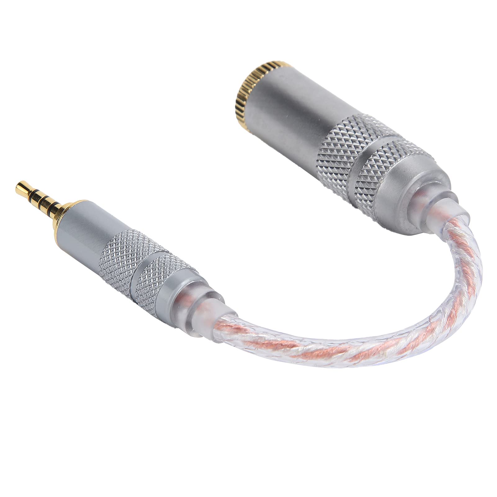 KIKYO Cavo adattatore audio da 2,5 mm maschio a femmina, cavo audio in rame da 14 cm con ottima struttura del suono (da 2,5 mm maschio a 4,4 mm femmina)