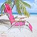 Ostrich 3 in 1 Beach Chair with Side Tray, Pink