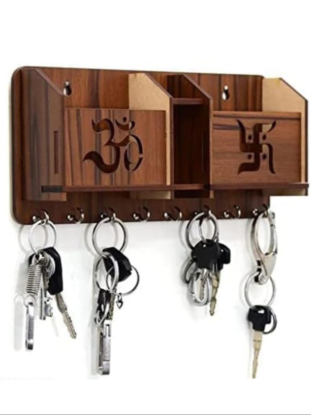 ALIYA CONSTRUCTION COMPANY A.C.C Wall Hanger Wooden Smart Gift Purpose Wall Hanger Hooks for Key and Mobile