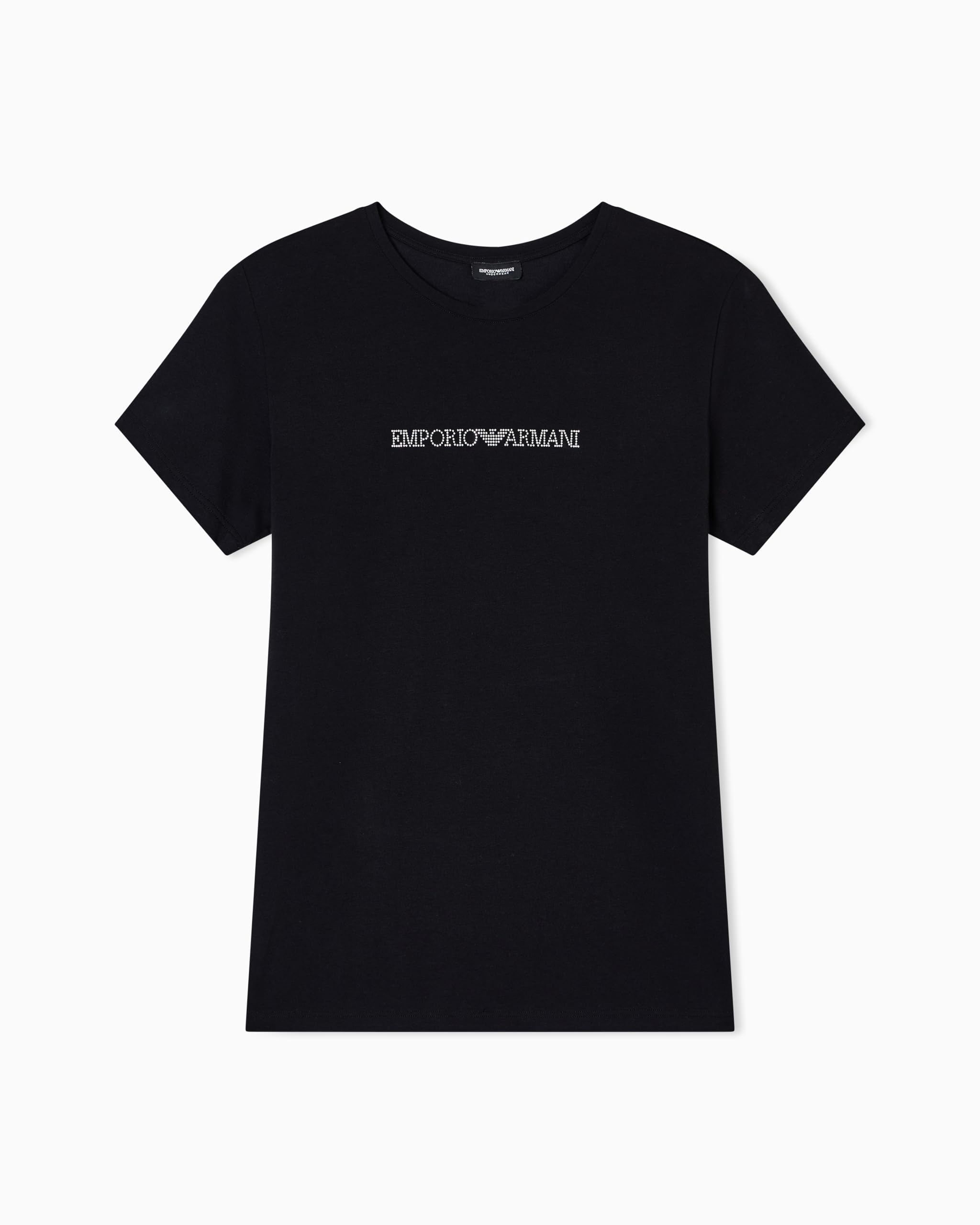 Emporio Armani Essential Cotton T-Shirt Camiseta de Cuello Redondo Mujer