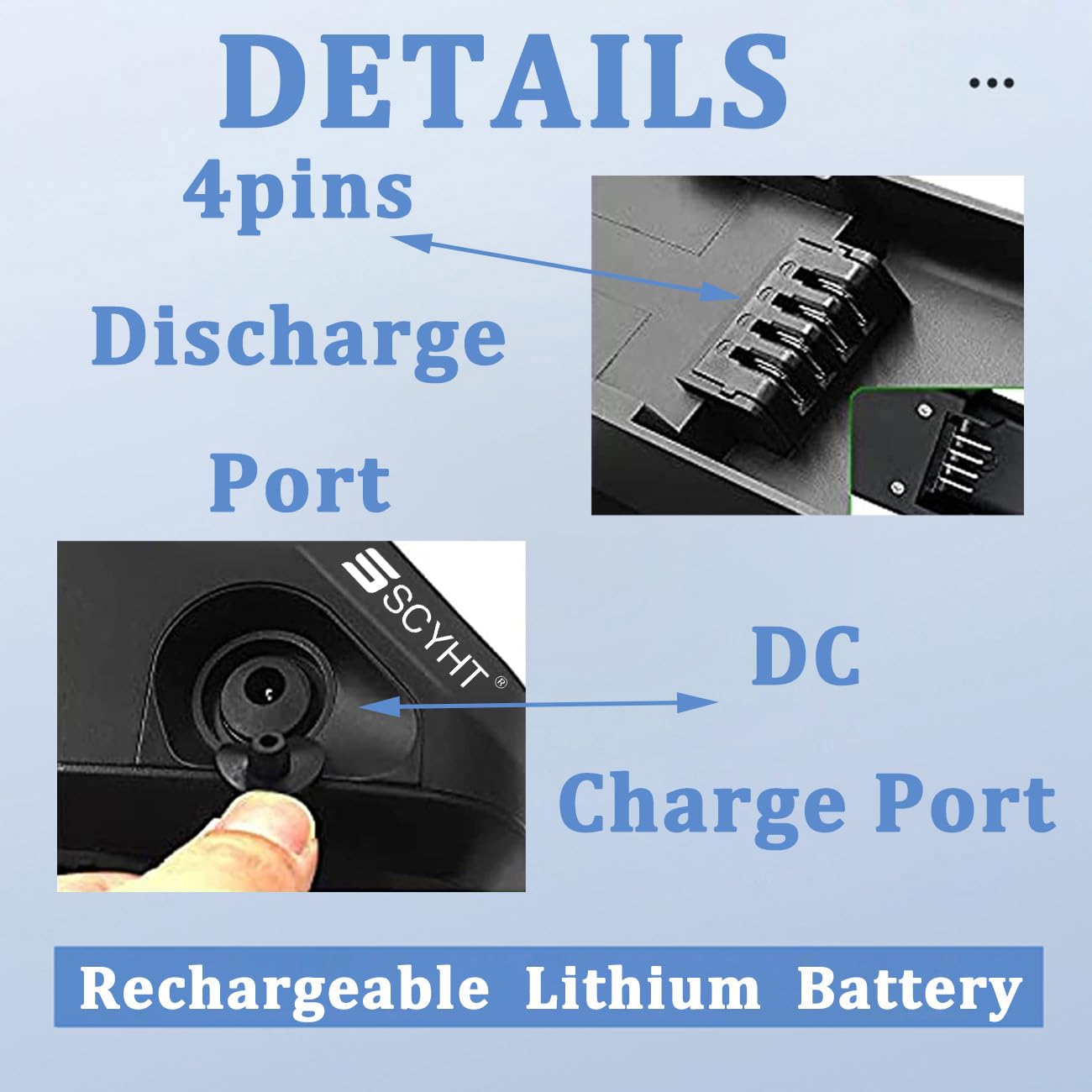 Batería extraíble 48 V 10,4 Ah 8 Ah 12,8 Ah y 14 Ah Batería de Litio 48 V Baterías de Tubo Diagonal 10 Ah Baterías Recargables con Cargador y Puerto 4 Pines,48v8ah t Plug