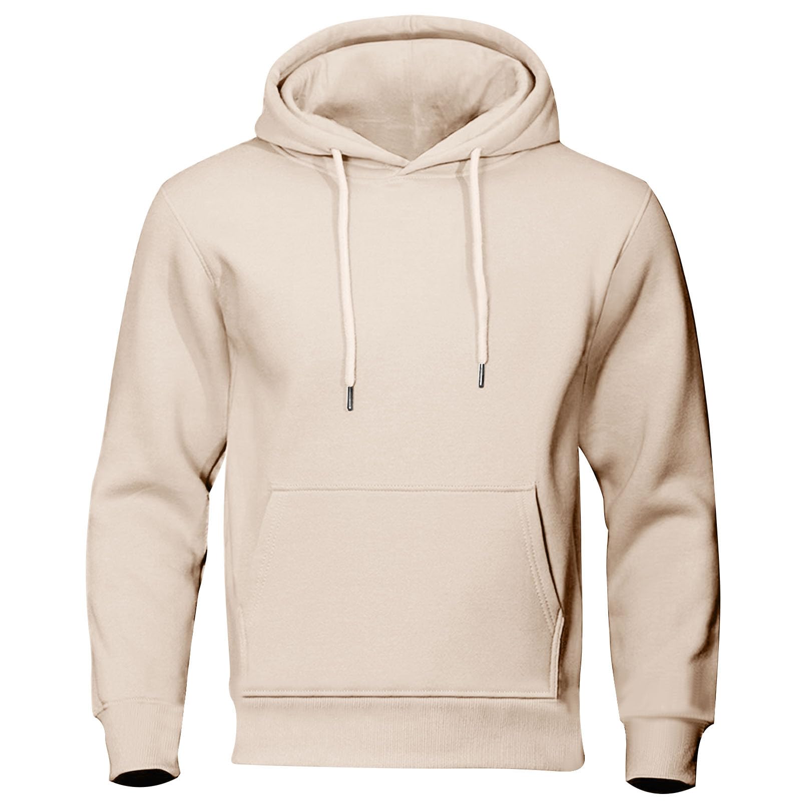 Mens Hoodies Lightweight Fashion Fleece Lined Hooded Sweatshirt Long Sleeve Gym Casual Pullover with Kangaroo Pocket — view 16