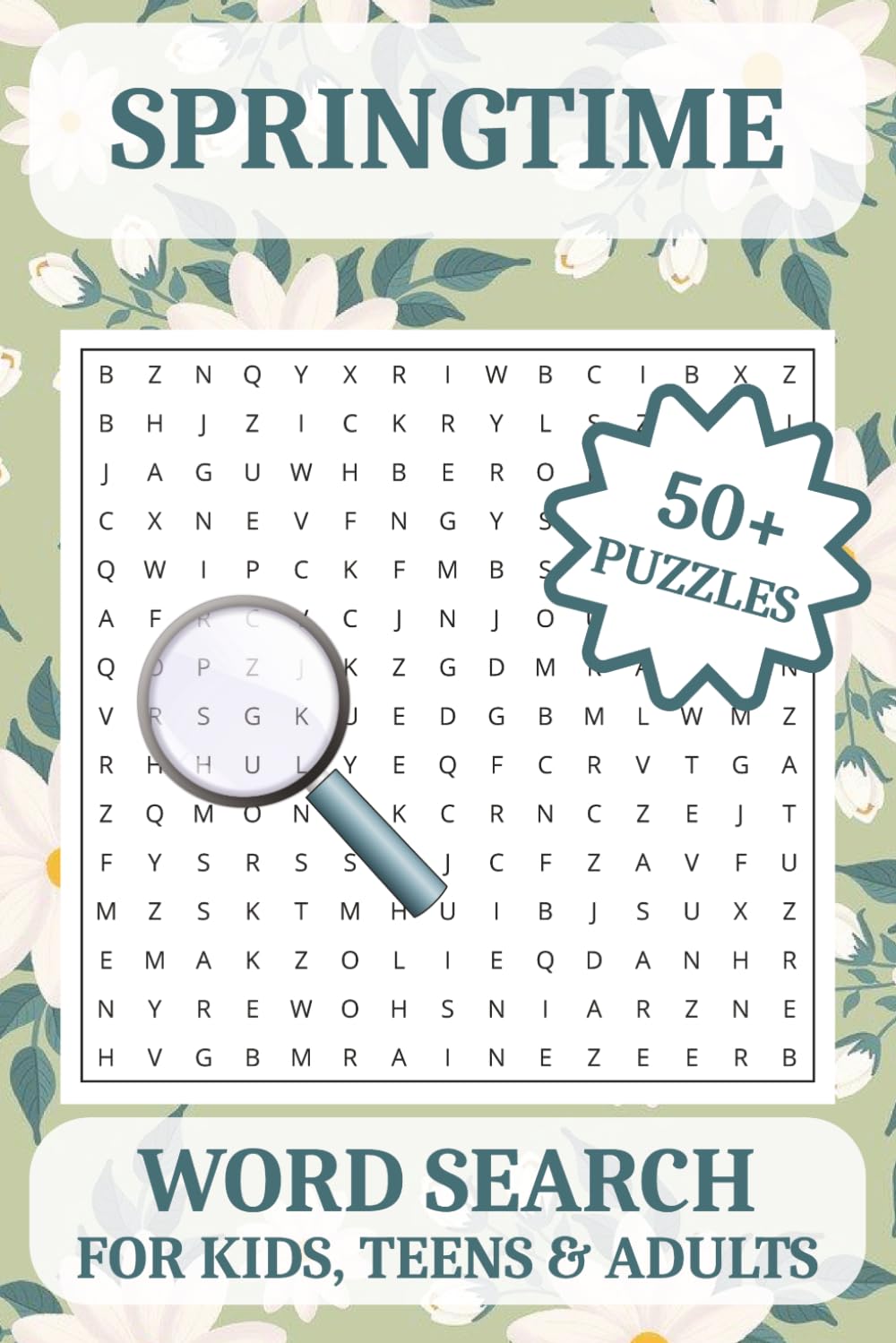 Springtime Word Search Puzzle Book: Flowers, Birds, and Sunshine – 50+ Relaxing Spring Word Search Puzzles