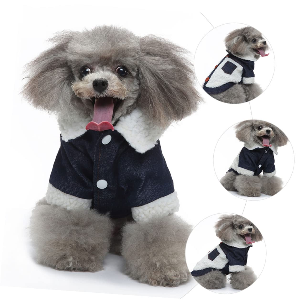 HMJGDHX Abrigo de algodón para Mascotas de Invierno, Ropa cómoda para Perros Que Proporciona Calidez para Paseos al Aire Libre en climas fríos