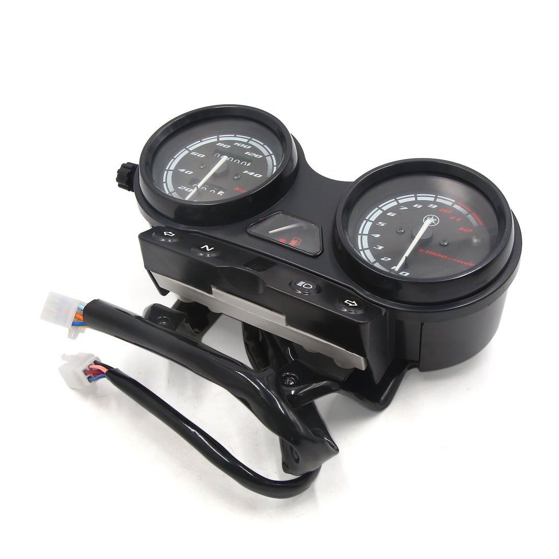 Ruilogod Moto 0-140km / h Adultometro Tachimetro tachimetro contatore misuratore DC 12V 3W per YBR