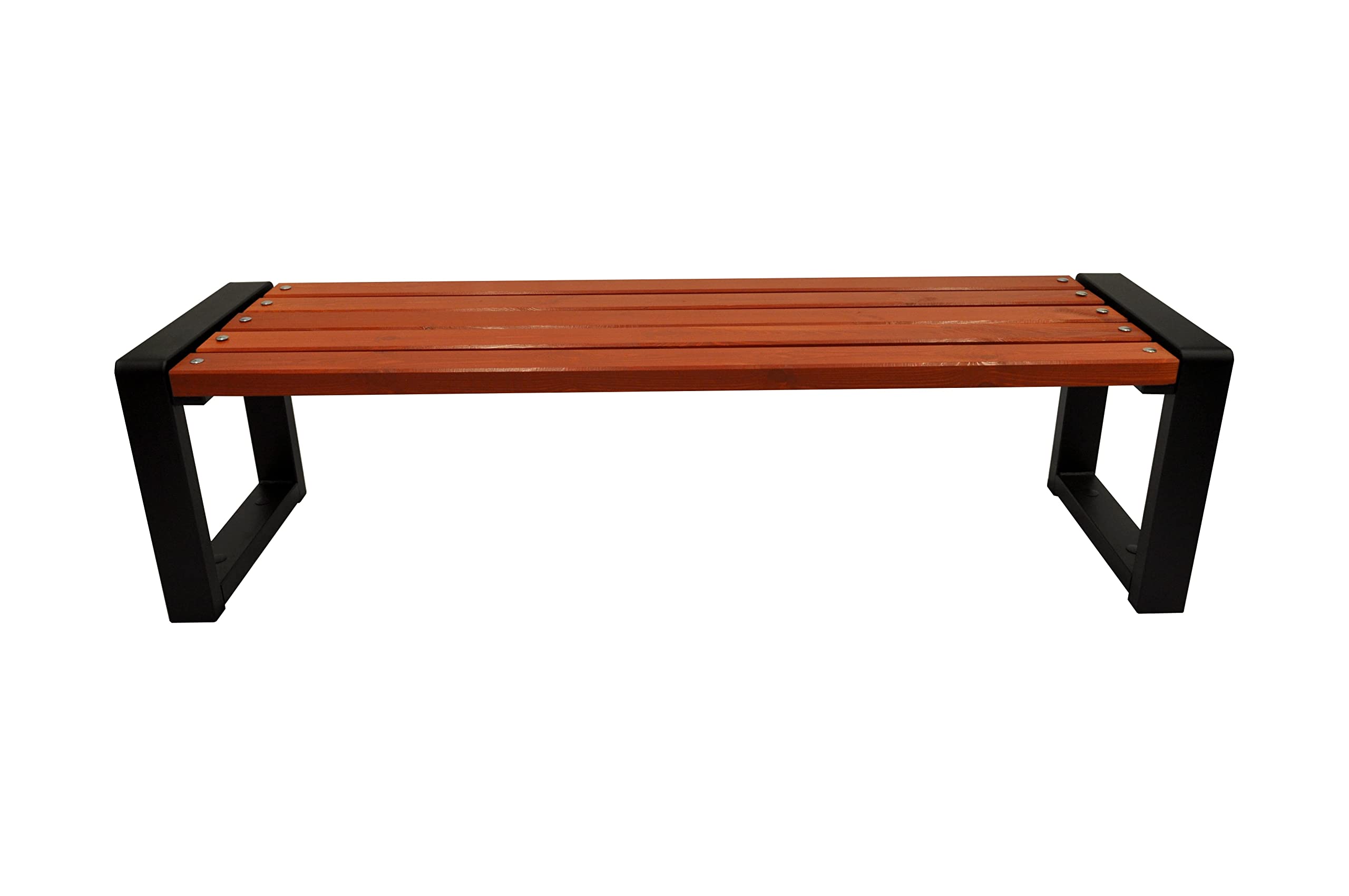 Banc De Jardin En Bois Pin 150 Cm - Résistant Aux Intempéries, Charge 350 Kg, Design élégant - 2