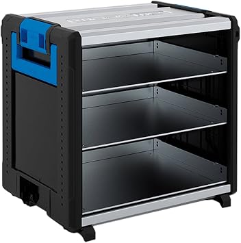 Sortimo WorkMo Module with 3 Boxx Shelves - Shelf for L-BOXXen 136 G4 & 102 G4 - Mobile & Expandable Organiser System for Workshop & Construction Site - Lightweight Stable & Compatible with WorkMo Accessories