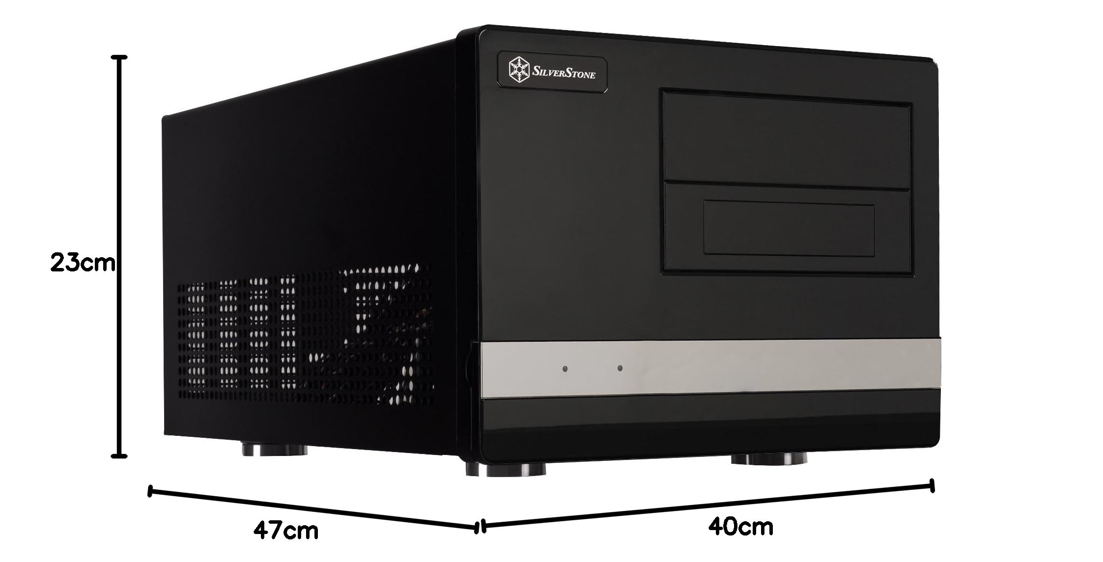 SilverStone SST-SG02W-F マイクロATXケース 送料無料 SG02-F