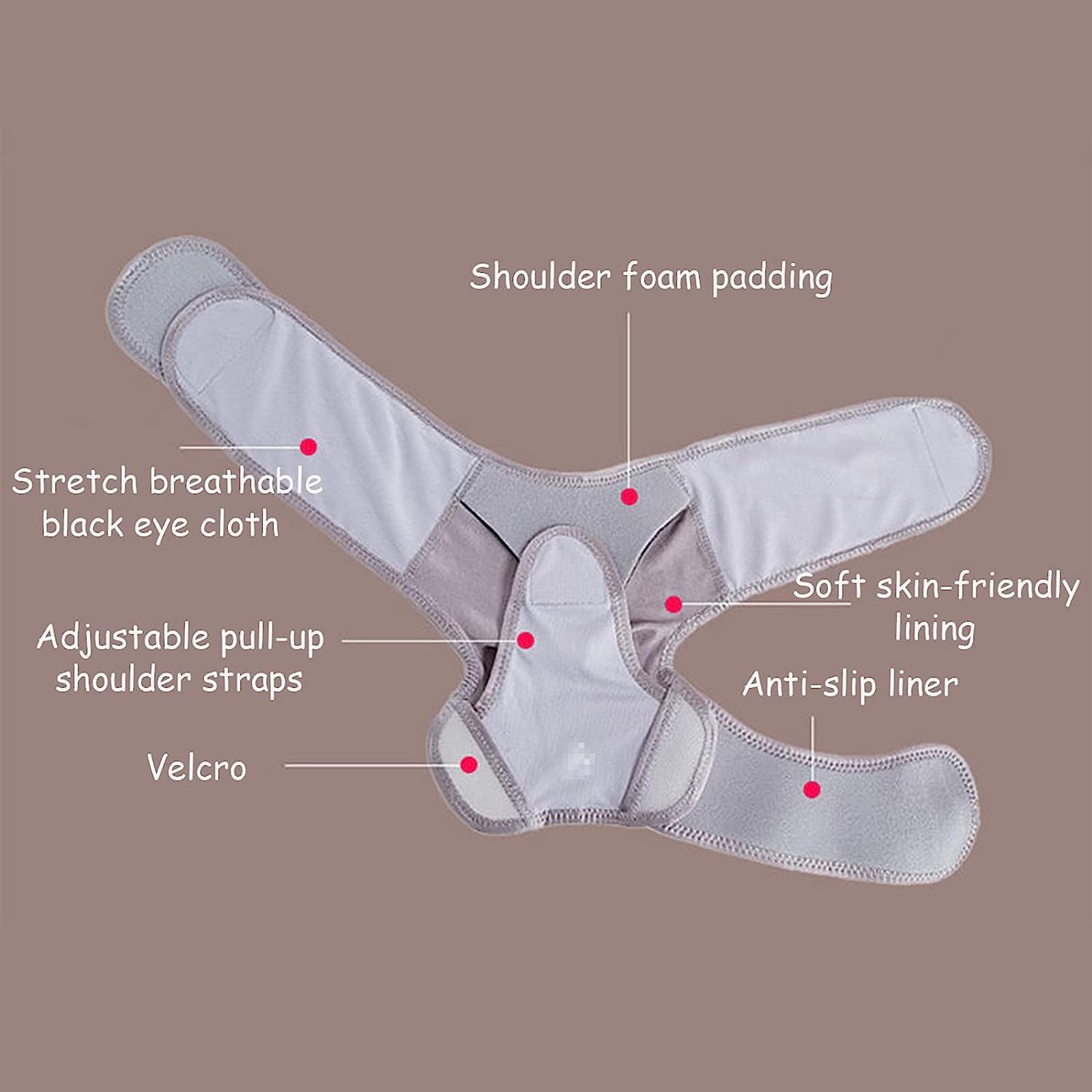 JOSBY Écharpe d'immobilisation de Dislocation de l'épaule, Support d'épaule de rééducation, Support d'épaule élastique réglable, pour Le soulagement de la Douleur et la prévention des tendinites