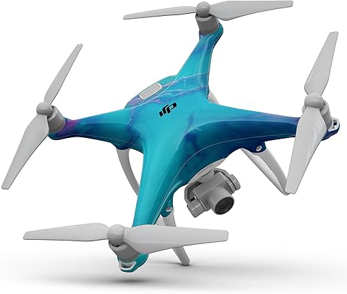 Miniatura 2 de Compatible con Drone DJI Spark - Vinilo adhesivo protector resistente a los arañazos - Marbleized Ocean Blue