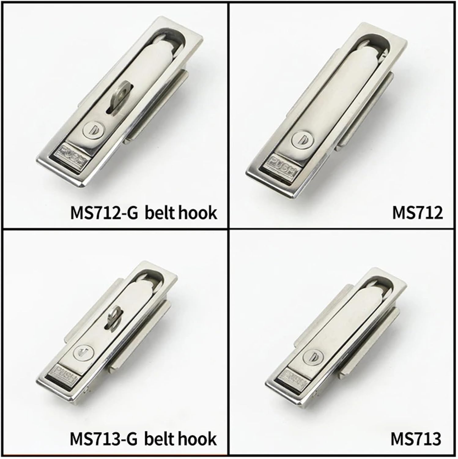 MS712 Plane Lock 316 Stainless Steel Ms713 with Hanging Optical Cable Junction Box Communication Cabinet Lock 1Pcs(MS713 Without Hook)