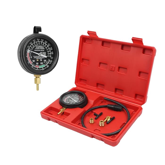 Buy CMTOOL Fuel Pressure Gauge Automotive Fuel Pressure Test Kit Vacuum