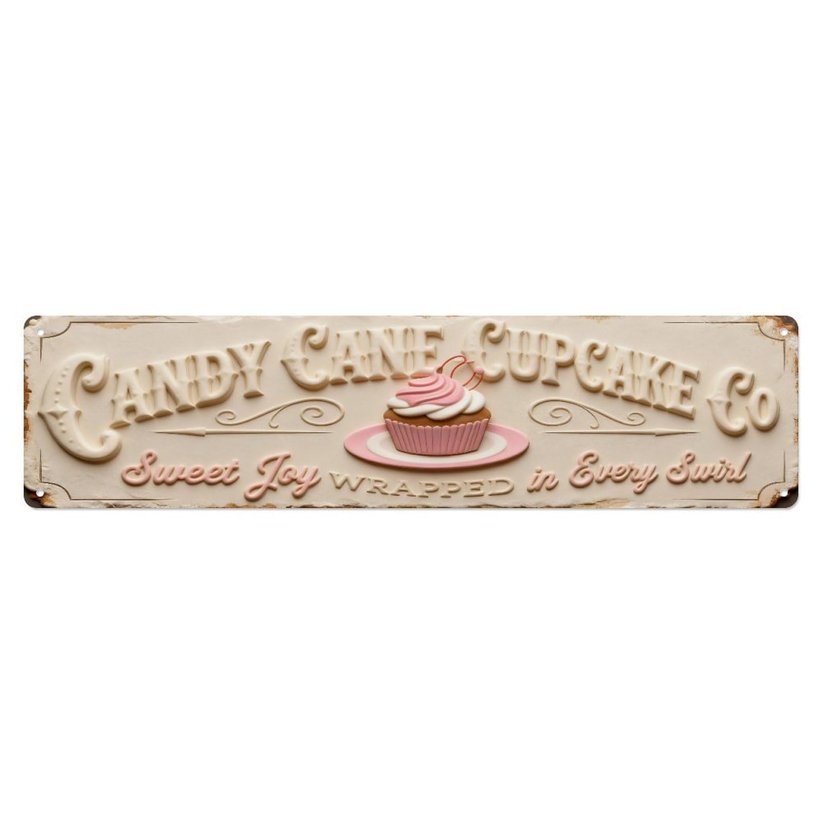 Co Sweet Joy Wrapped In Every Swirl Metal Tin Sign Plaque