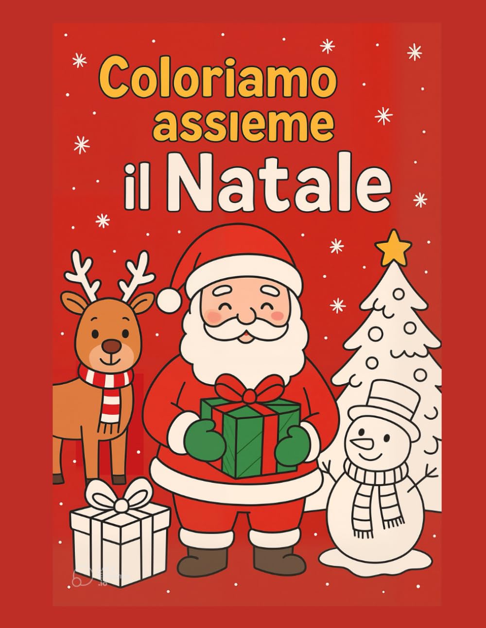 Coloriamo assieme il Natale: Libro da colorare per bambini dai 3 ai 9 anni