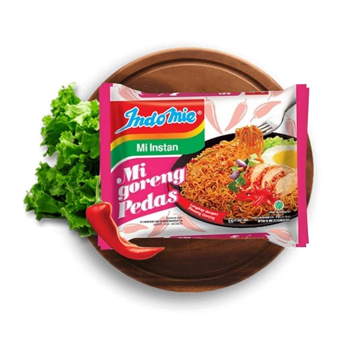 Buy INDOMIE FOODS Mi Goreng Instant Noodles, Halal Certified, Hot & Spicy, (40Pack), set of 4