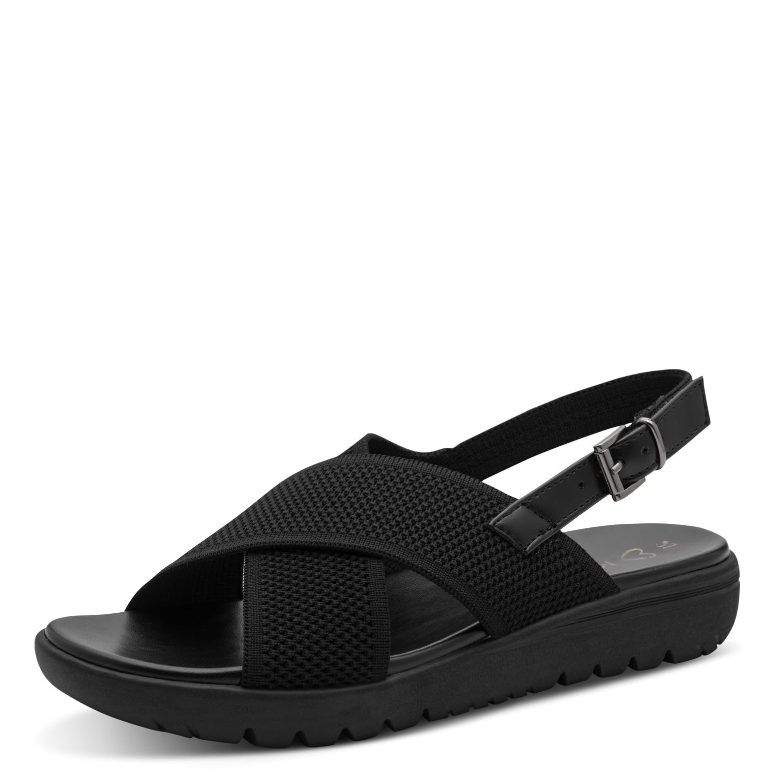MARCO TOZZI Women's Sandal soft Feel Me Footbed Vegan soft Lining Vegan, black (BLACK), 4.5 UK