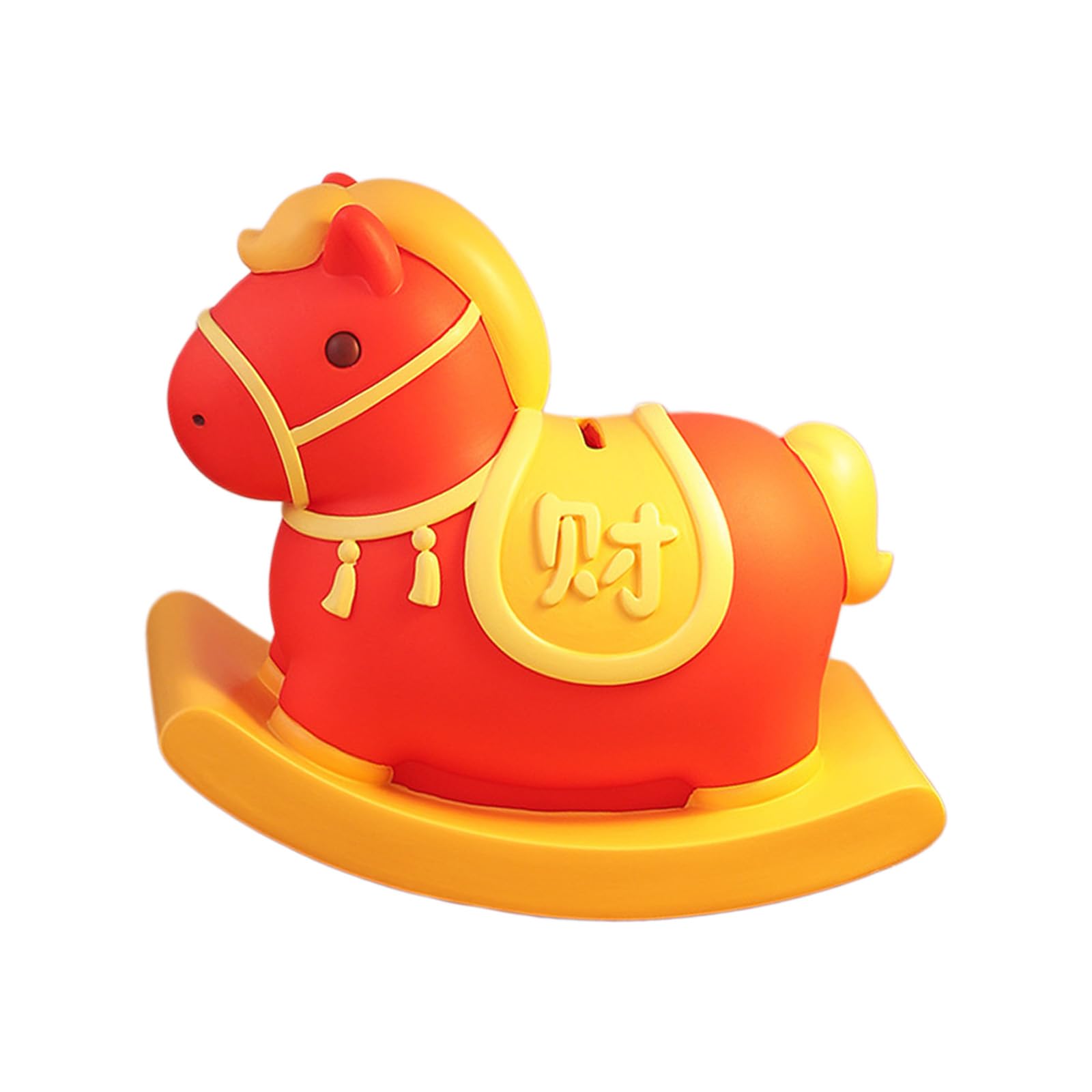 carotoe Rocking Horse Money Savings Box Home Tabletop Present Rocking Horse Piggy for Unbreakable Coin Saver Birthday Decor