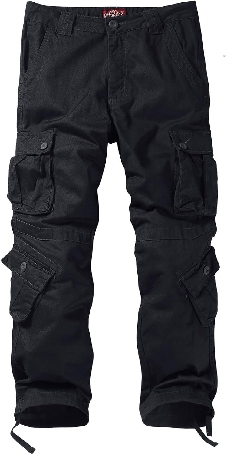 Match Men's Wild Cargo Pants 34 6053 Dark Gray