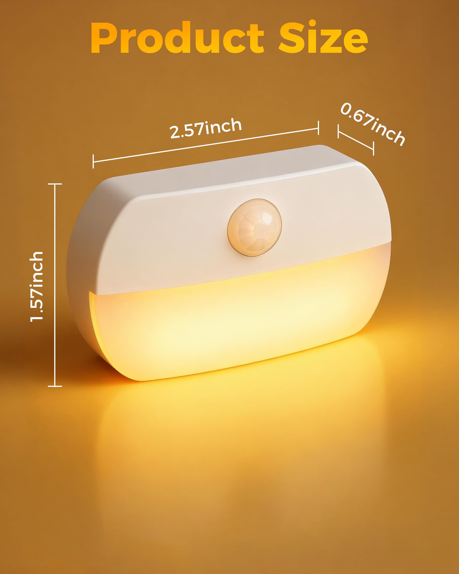 Paquete de 12 luces recargables con sensor de movimiento para escaleras, luz de pasillo interior, luz nocturna inalámbrica portátil, luces LED que funcionan con pilas para escaleras, armarios