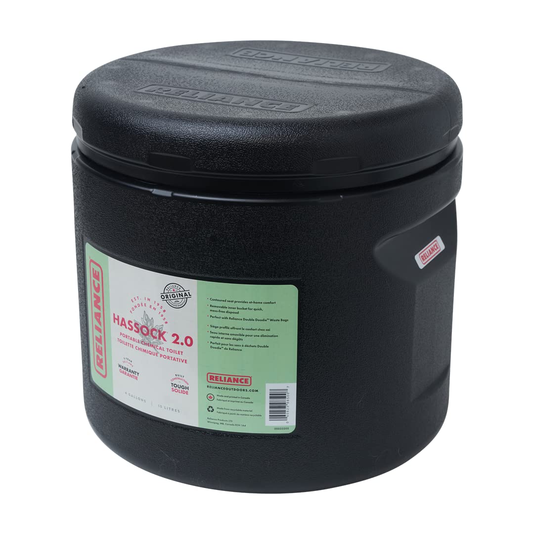 Amazon.com: RELIANCE Products Hassock 2.0 Portable Toilet, Black
