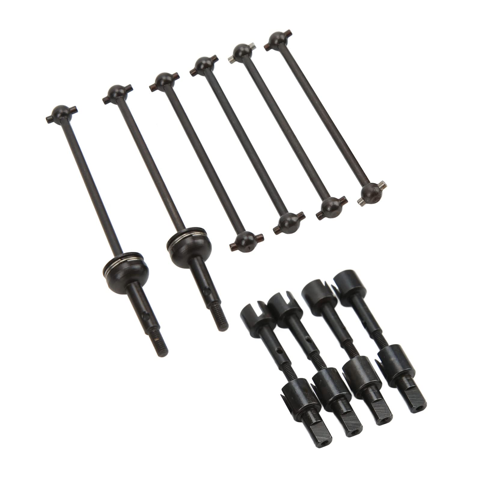 Odorkle RC Car CVD Drive Shaft, Metal CVD Drive Shaft Set Accessory Wheel Stub Axle Cup Set Compatible with WLtoys 144001 124018 124019