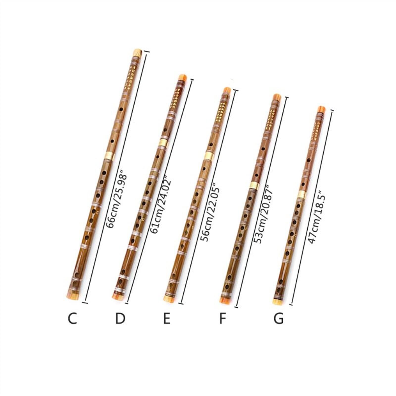 Flautas de bambú Flauta De Bambú Flauta Vertical Clarinete Instrumento Musical Regalo (Color : C)