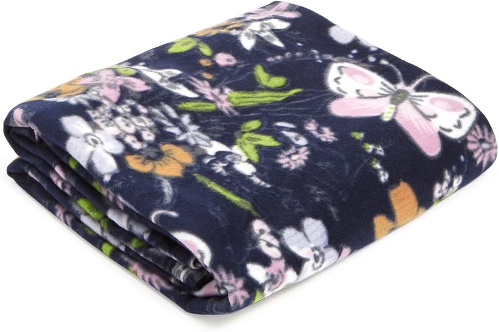 Vera Bradley Women's Packable Fleece Blanket, Bloom Boom