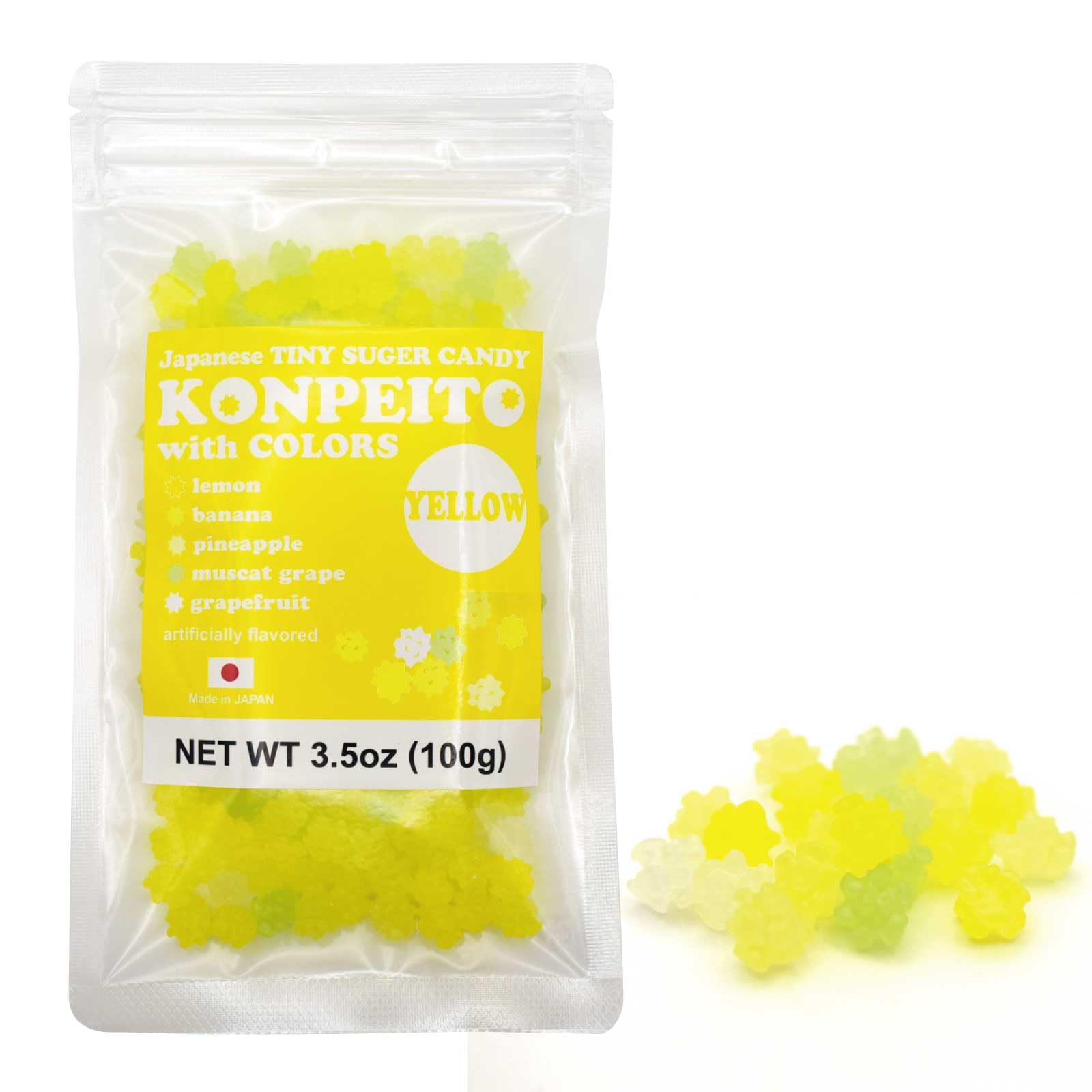 Amazon.com : Yellow Japanese Konpeito Sugar Candy – Tiny Colorful
