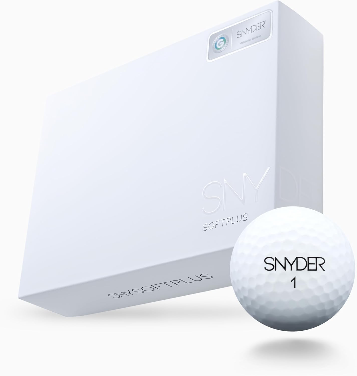 Snyder USA Soft Plus Golf Balls - 2-Piece Construction Soft Golf Ball, Ultra-Low 60 Compression, 440 Dimples, Colored Golf Balls 12 Pack