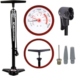 Mejor Hinchador Ruedas Coche VeloChampion Bomba Pro De Bicicleta Profesional De Bastidor/Pie con Manómetro – La Mejor High Pressure Track Pump
