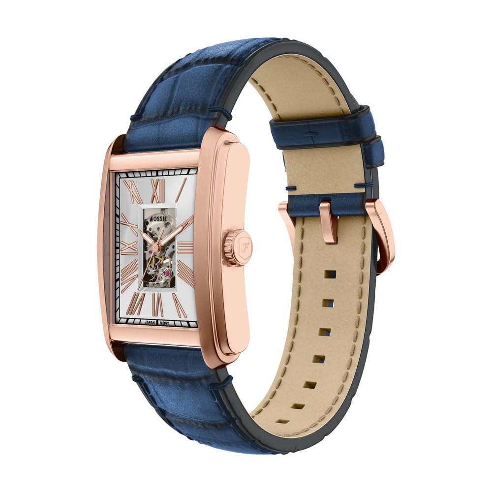 Fossil Carraway ME3274 - Reloj de Acero Inoxidable para Hombre, 30 mm, Color Oro Rosa