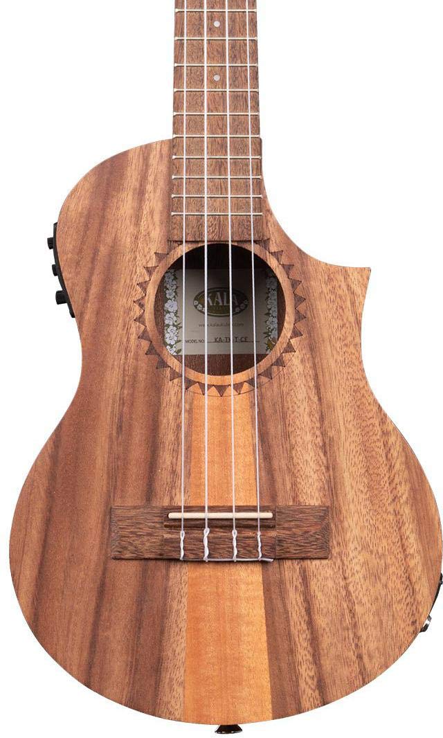 Buy KALA Teak TriTop Tenor Ukulele with CUTAWAY & EQ BuiltIn Pickup
