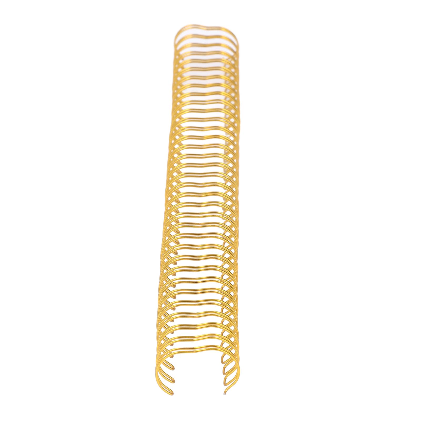 Anelli per Rilegatura in Filo Metallico Dorso per Rilegatura a Doppio Anello Rivestito in Nylon 3/4 Pollici 19 Mm Capacità 180 Fogli Confezione da 50 per Report A4 Presentazioni (GOLD)