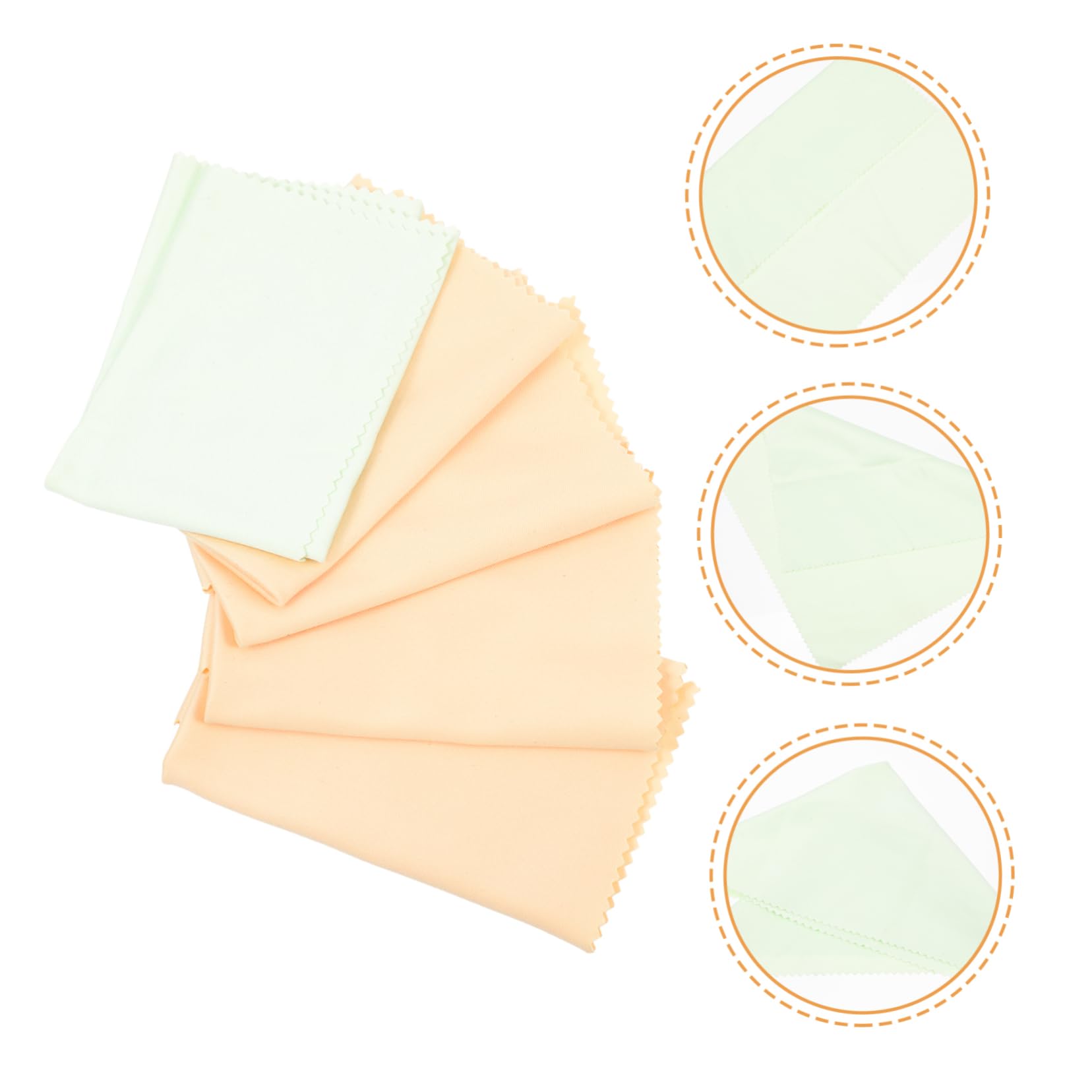 Toddmomy 5pcs Instrument Polishing Cloth Guitar Cleaning Musical Instrument Soft Violin Dust- Ukulele Random