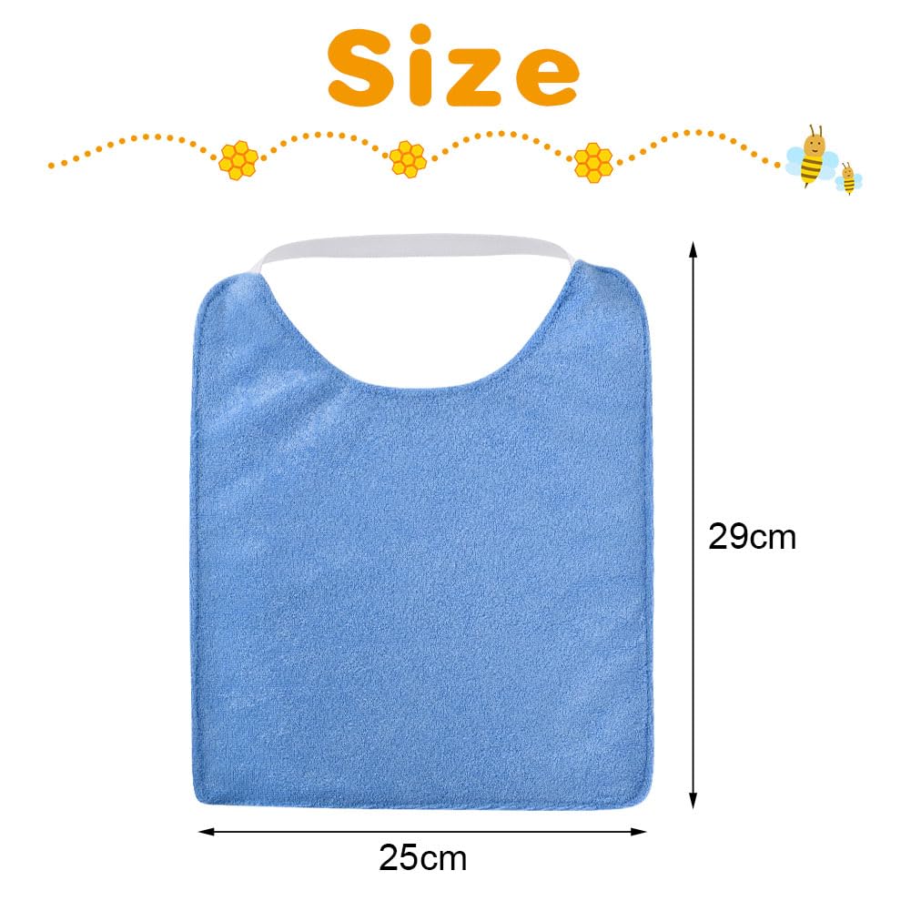 Vicloon Bavoir Elastique, Bavoirs Imperméables Bébé, Bavoirs pour Bébés Tissu 90% Coton avec Sangle élastique Passe au Sèche-Linge, Pas de Rétrécissement