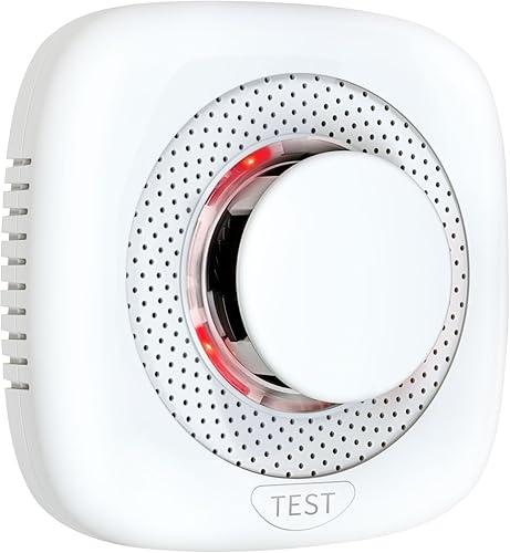 Detector de humo, detectores de humo, alarma de humo, funciona con pilas, detectores de humo portátiles con indicador LED, seguridad contra