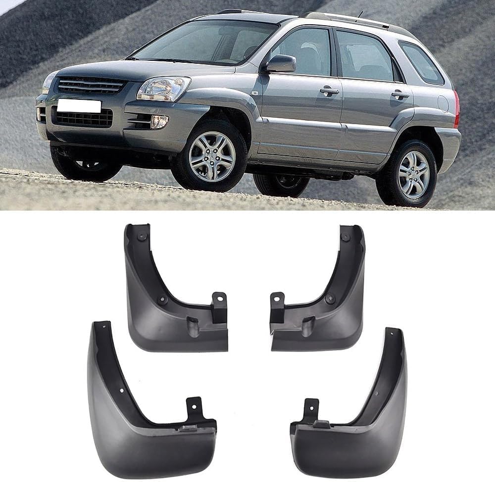 KZEDCVX Car Mud Flaps for KIA Sportage 2004-2010, Splash Guards Mudguards
