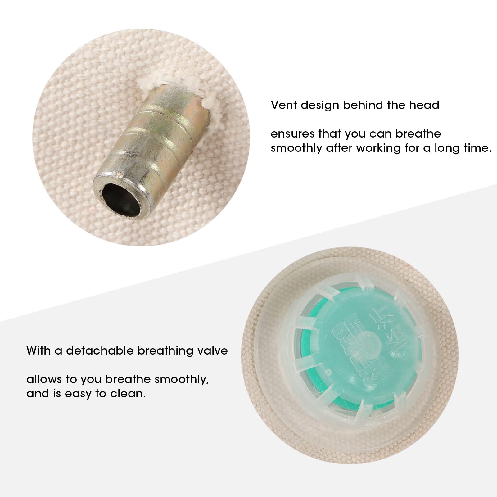 Sabbiatura Cappuccio Casco per sabbiatura con design di ventilazione e vetro trasparente, casco per sabbiatura antipolvere con protezione per il collo, adatto per sabbiatura e lucidatura