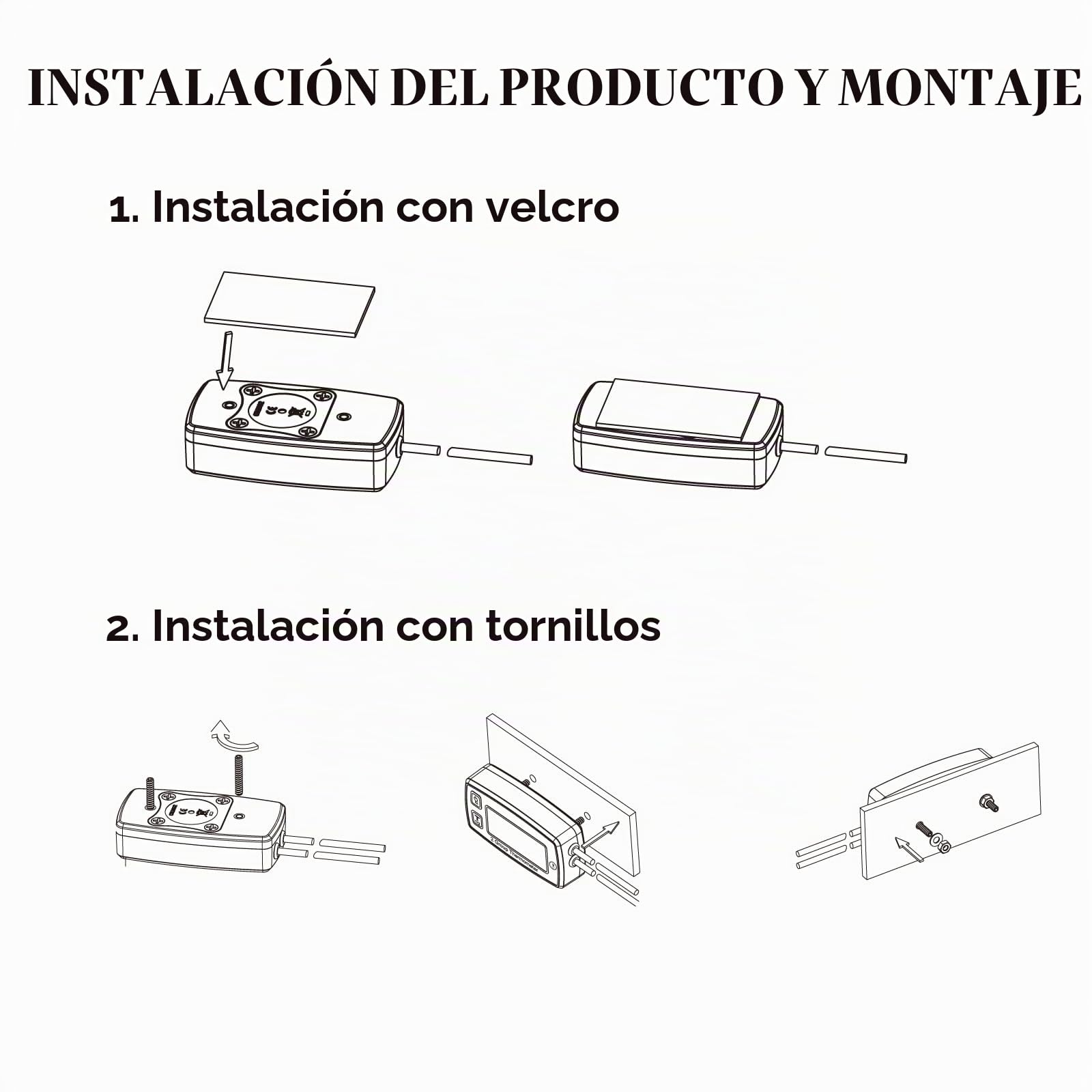 Termómetro de Motor LCD Digital Dual Indicador de Temperatura Termómetro de Motocicleta Alerta de Temperatura para Camión Volquete Scooter Motor ATV Fuera de Borda Motor de Moto