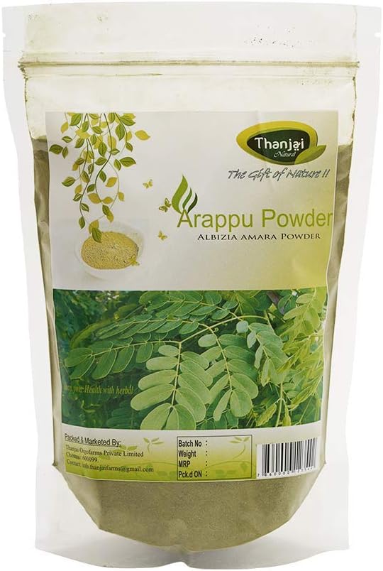 Thanjai Natural Arappu Powder 500g Pouch 100% Natural Albizia Amara Arappu Powder Traditional Hair wash & Hair conditioner