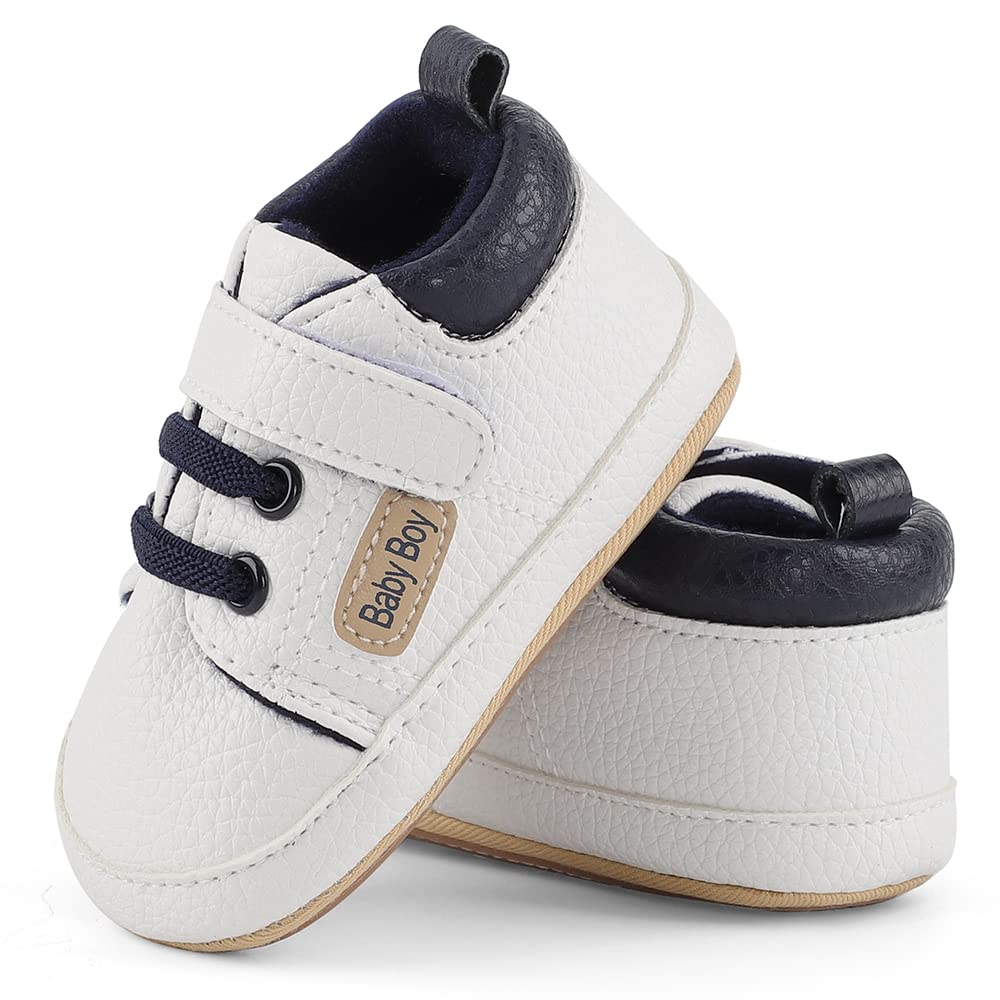 MASOCIO Scarpe Neonato Scarpine Primi Passi Bimbo con Suole Morbide Antiscivolo