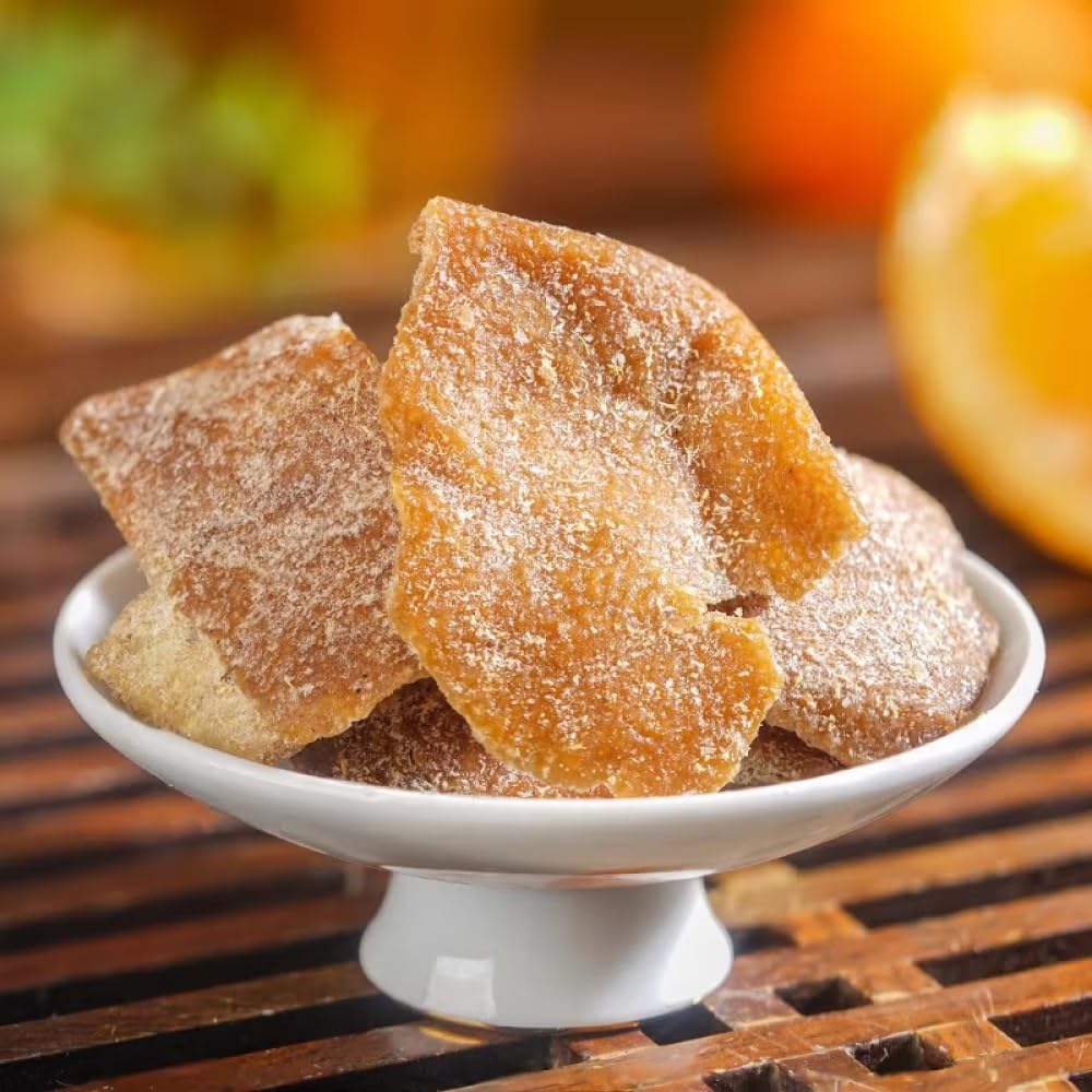 SIJIYUNLI-Jiu Zhi Chenpi 120g/4.23oz Orange Peel Preserved Fruit, Relieve Heat, Thirst, Appetizer, Can be Soaked in Water, Sweet, Sour, Salty
