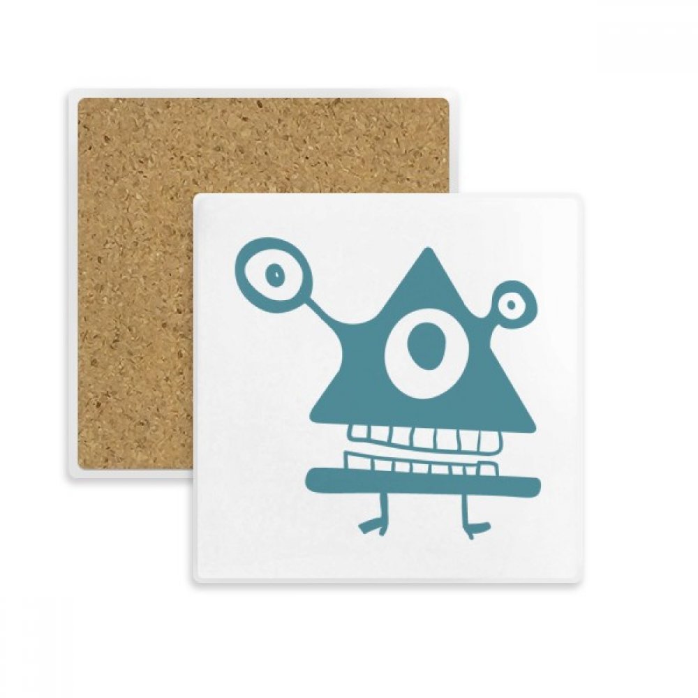 Tasse Coaster Univers et Cyclope Alien en Pierre : Cadeau Original de Boissons