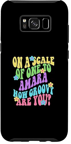 Galaxy S8+ AMARA Cute Retro Girls Groovy AMARA Personalized Name Case
