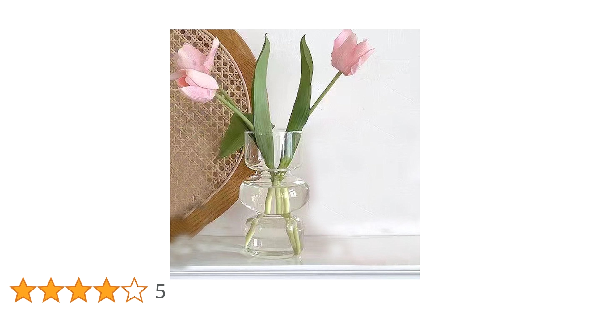 ガラス　花瓶　花器　フラワーベース　一輪挿し　置物 フラワーベース 14cm×26cm ガラスボトル ガラス 花瓶 一輪挿し