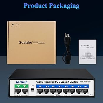 【エルゴラ商品】 8ポートPoE スイッチ Amazon.com: 8 Port PoE+ Switch | Easy Smart Managed Ethernet